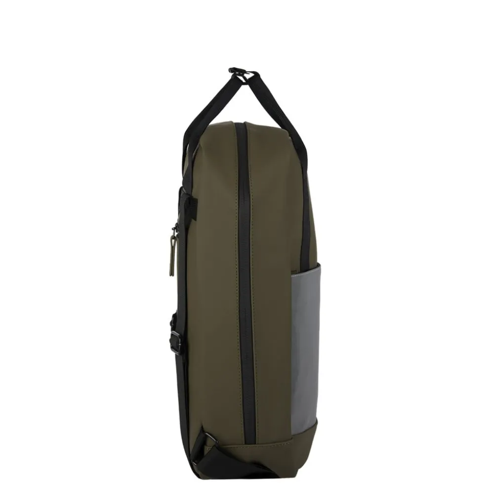 New Rebels Bowie Cape Coral Olijf Groen 15L Rugzak Reflectie Waterafstotend Laptop 13.3
