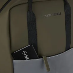 New Rebels Bowie Cape Coral Olijf Groen 15L Rugzak Reflectie Waterafstotend Laptop 13.3
