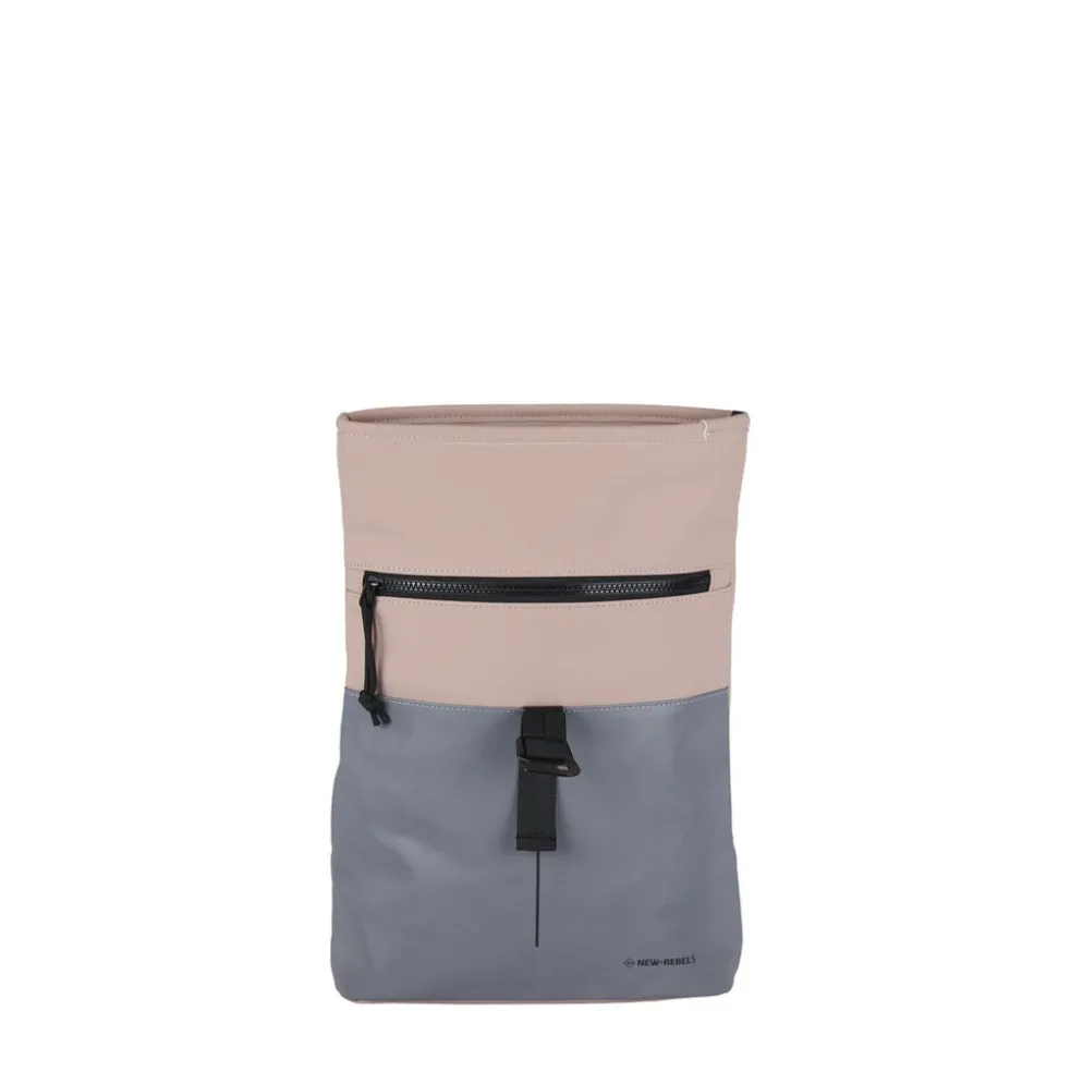 New Rebels Bowie Los Angeles Oudroze 9L Rugtas Rolltop Reflectie Waterafstotend