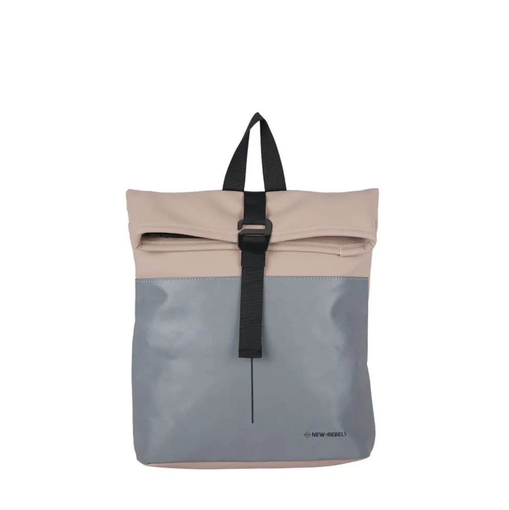 New Rebels Bowie Los Angeles Oudroze 9L Rugtas Rolltop Reflectie Waterafstotend