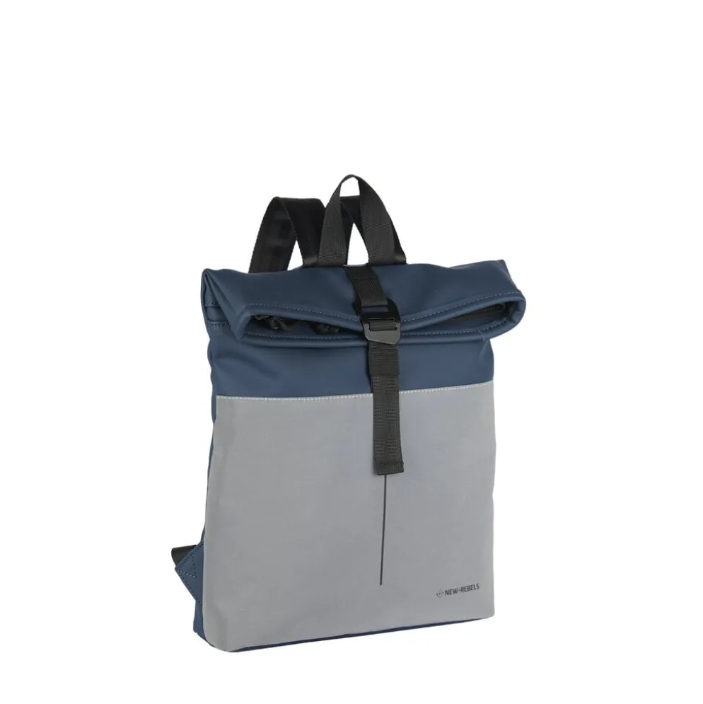 New Rebels Bowie Los Angeles Navy 9L Rugtas Rolltop Reflectie Waterafstotend