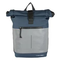 New Rebels Bowie New York Navy 21L Rugzak Rolltop Reflectie Waterafstotend Laptop 15.6