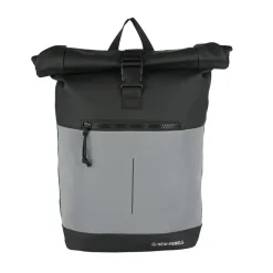 New Rebels Bowie New York Zwart 21L Rugzak Rolltop Reflectie Waterafstotend Laptop 15.6