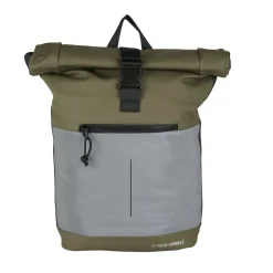 New Rebels Bowie New York Olijf Groen 21L Rugzak Rolltop Reflectie Waterafstotend Laptop 15.6