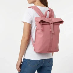 New Rebels Branson Los Angeles Rolltop Backpack Mini 7L Waterafstotende Rugzak PU Blush Roze