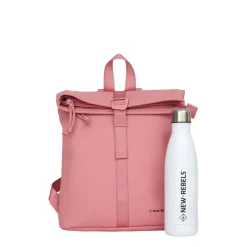 New Rebels Branson Los Angeles Rolltop Backpack Mini 7L Waterafstotende Rugzak PU Blush Roze