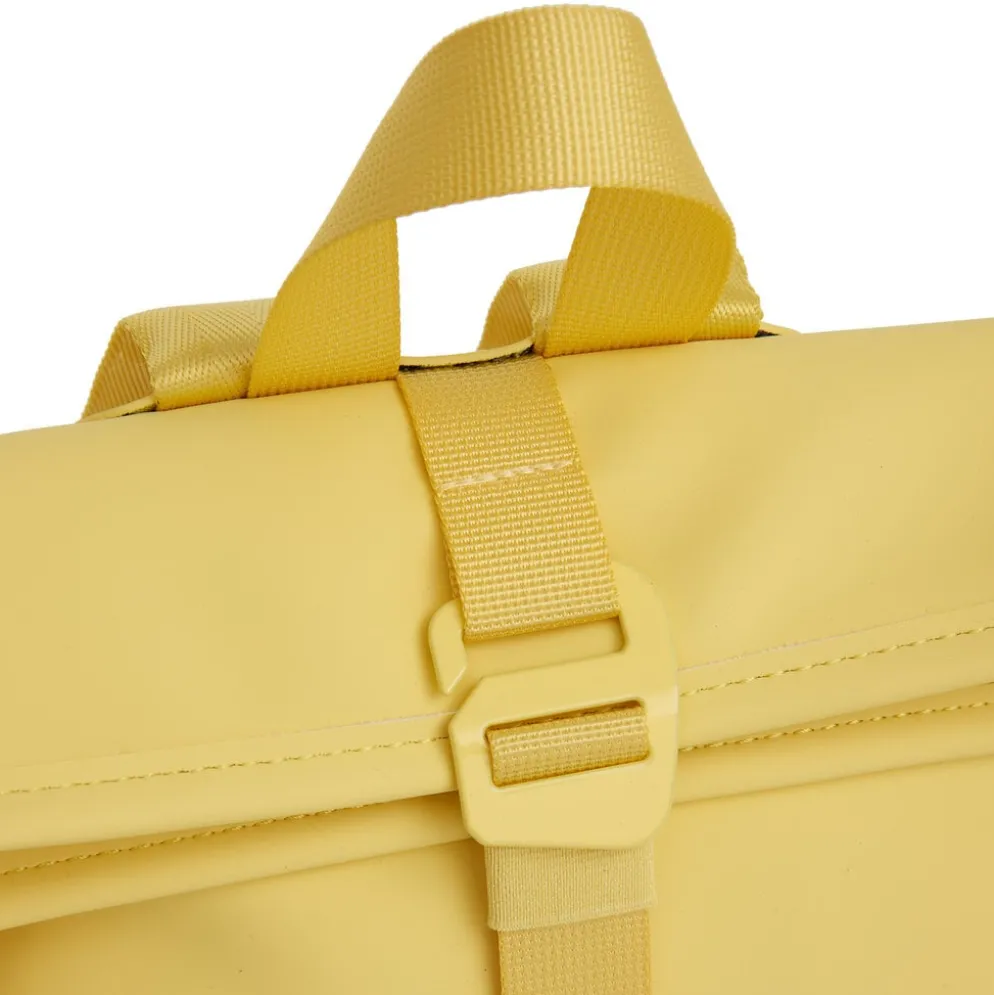 New Rebels Branson Los Angeles Rolltop Backpack Mini 7L Waterafstotende Rugzak PU Butter Yellow