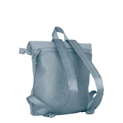 New Rebels Branson Los Angeles Rolltop Backpack Mini 7L Waterafstotende Rugzak PU Lichtblauw