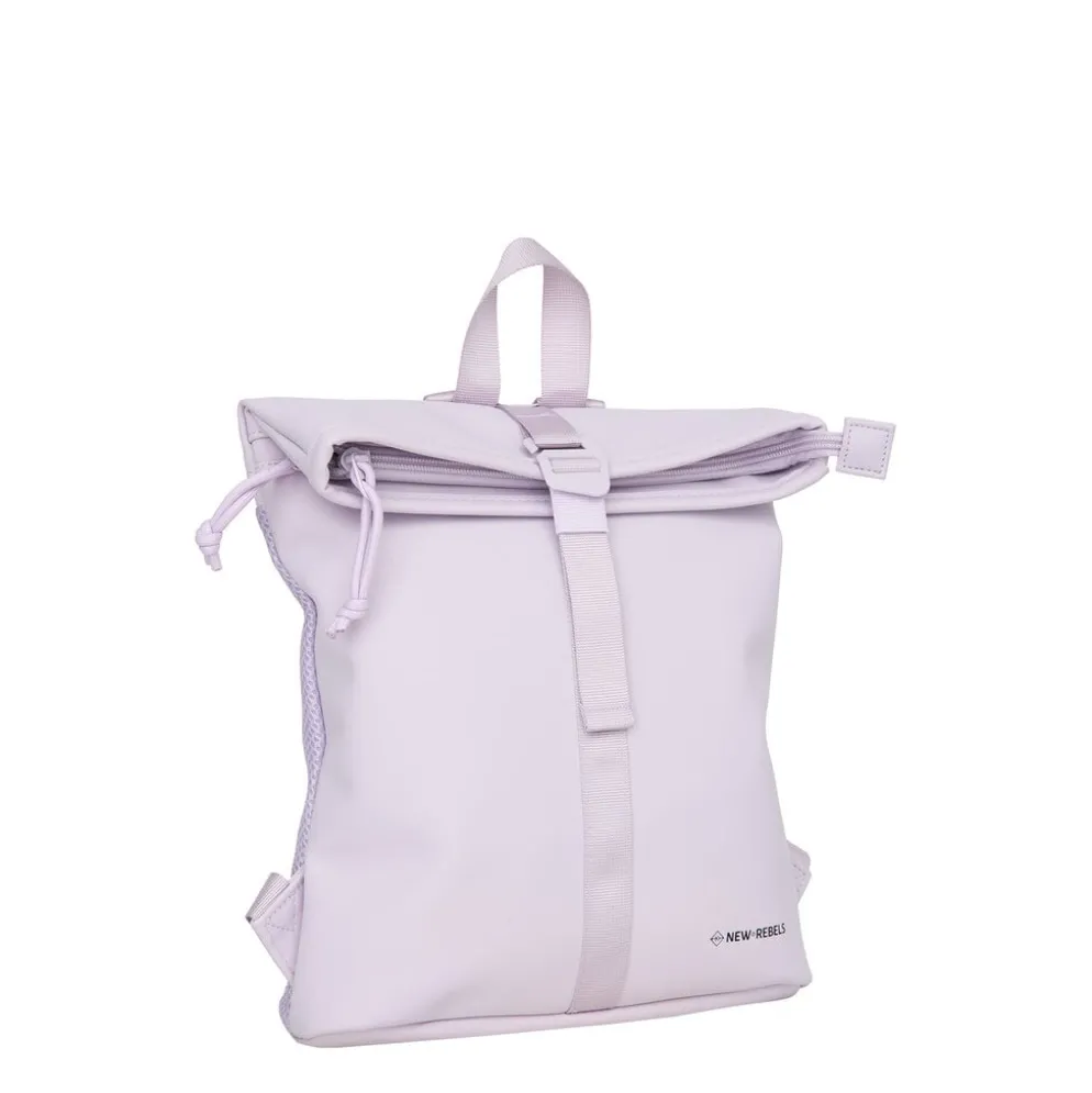 New Rebels Branson Los Angeles Rolltop Backpack Mini 7L Waterafstotende Rugzak PU Lila