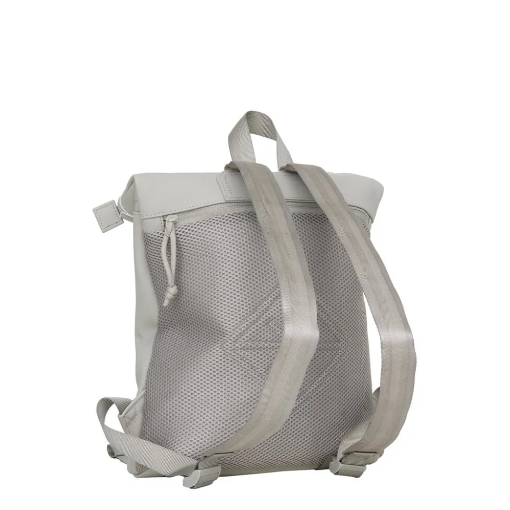 New Rebels Branson Los Angeles Rolltop Backpack Mini 7L Waterafstotende Rugzak van PU Grijs
