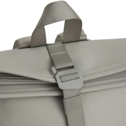 New Rebels Branson Los Angeles Rolltop Backpack Mini 7L Waterafstotende Rugzak van PU Grijs