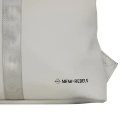 New Rebels Branson Los Angeles Rolltop Backpack Mini 7L Waterafstotende Rugzak van PU Grijs