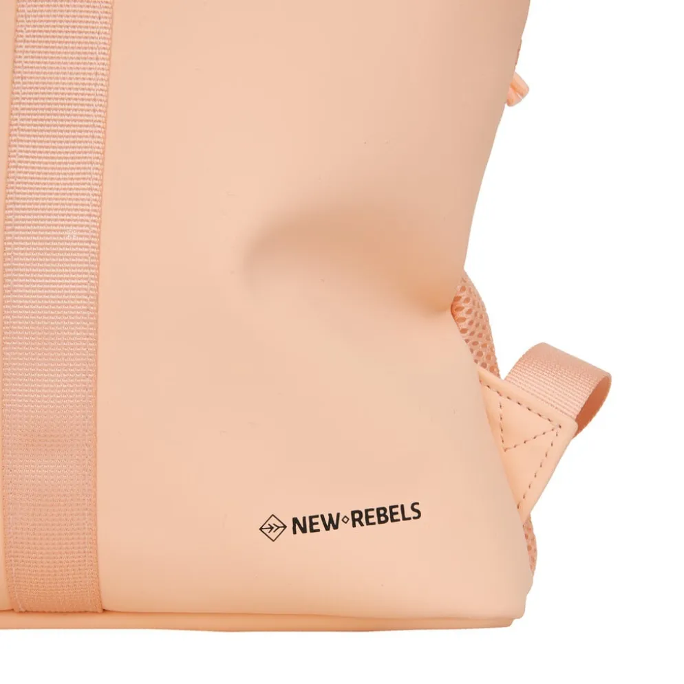 New Rebels Branson Los Angeles Rolltop Backpack Mini 7L Waterafstotende Rugzak PU Zalm