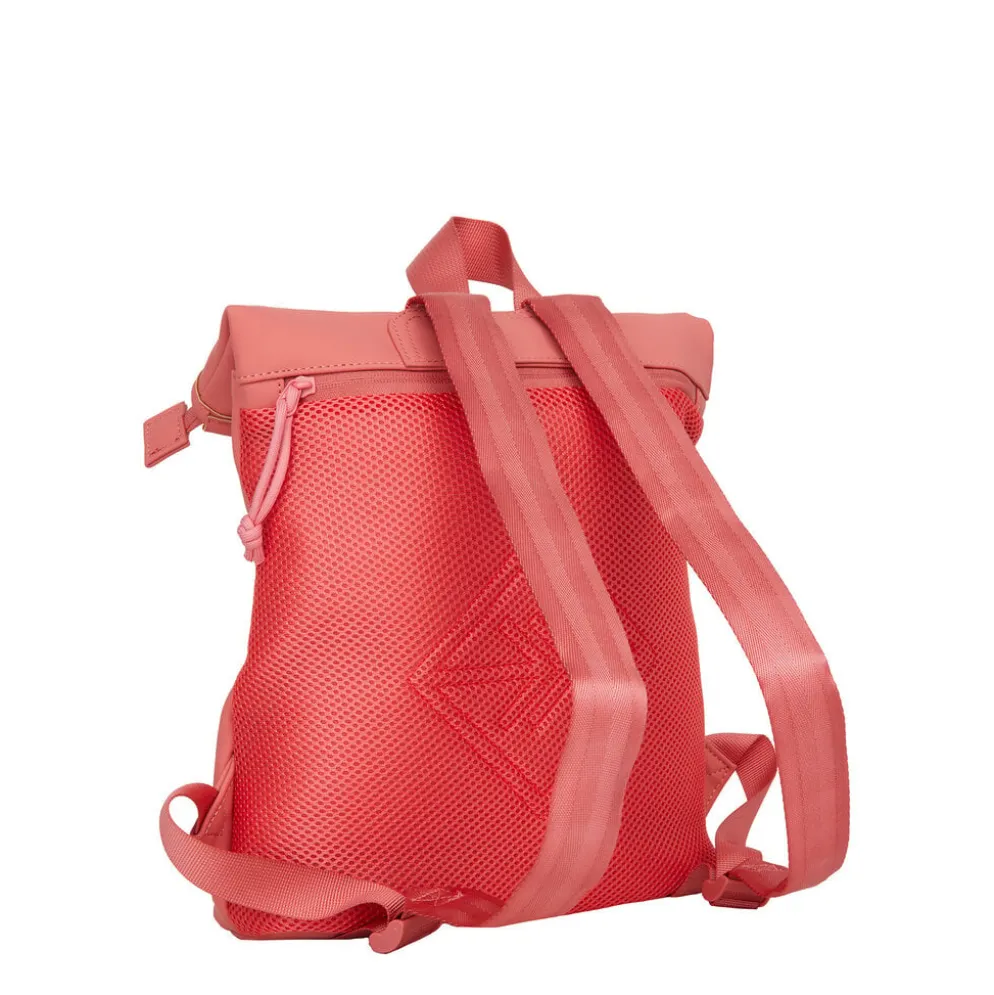 New Rebels Branson Los Angeles Rolltop Backpack Mini 7L Waterafstotende Rugzak PU Coraal