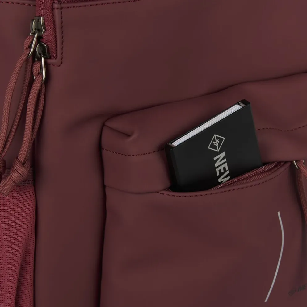 New Rebels Bruce Chicago Burgundy 17L Rugzak Waterafstotend Laptop 14"