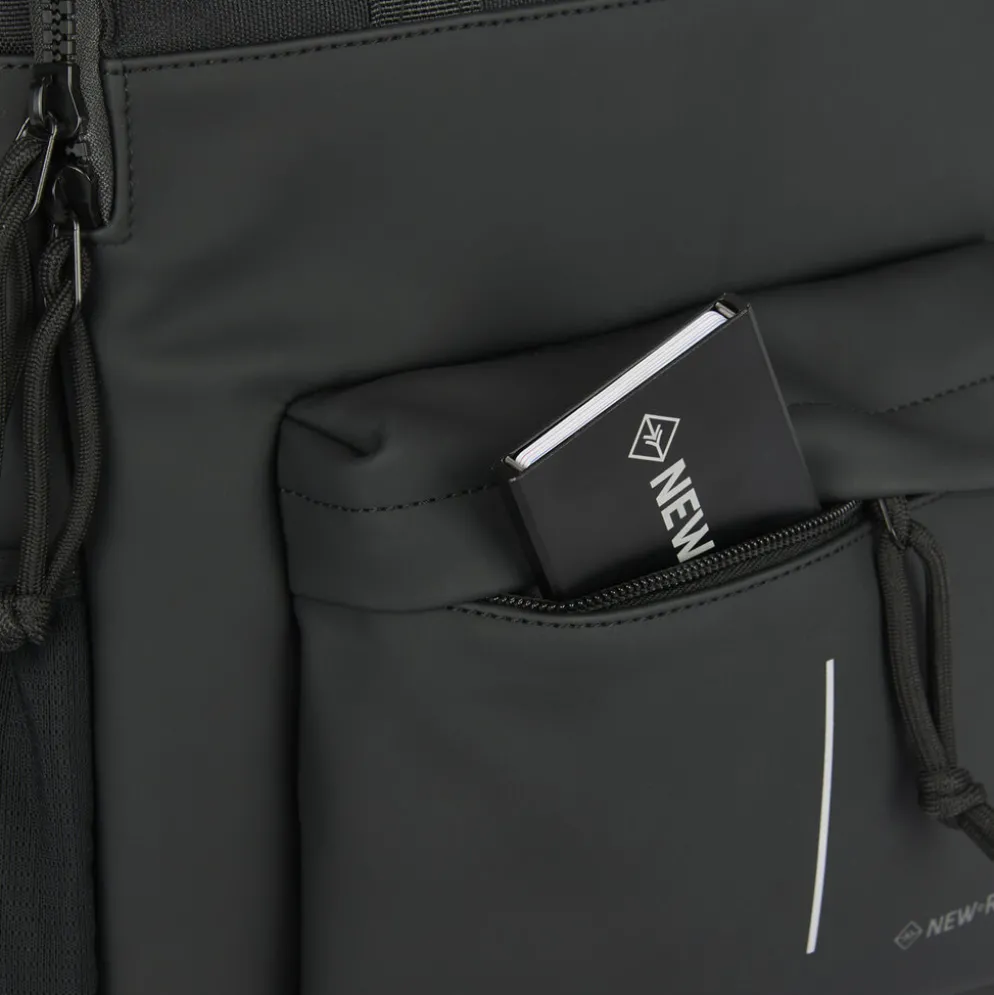 New Rebels Bruce Chicago Zwart 17L Rugzak Waterafstotend Laptop 14"