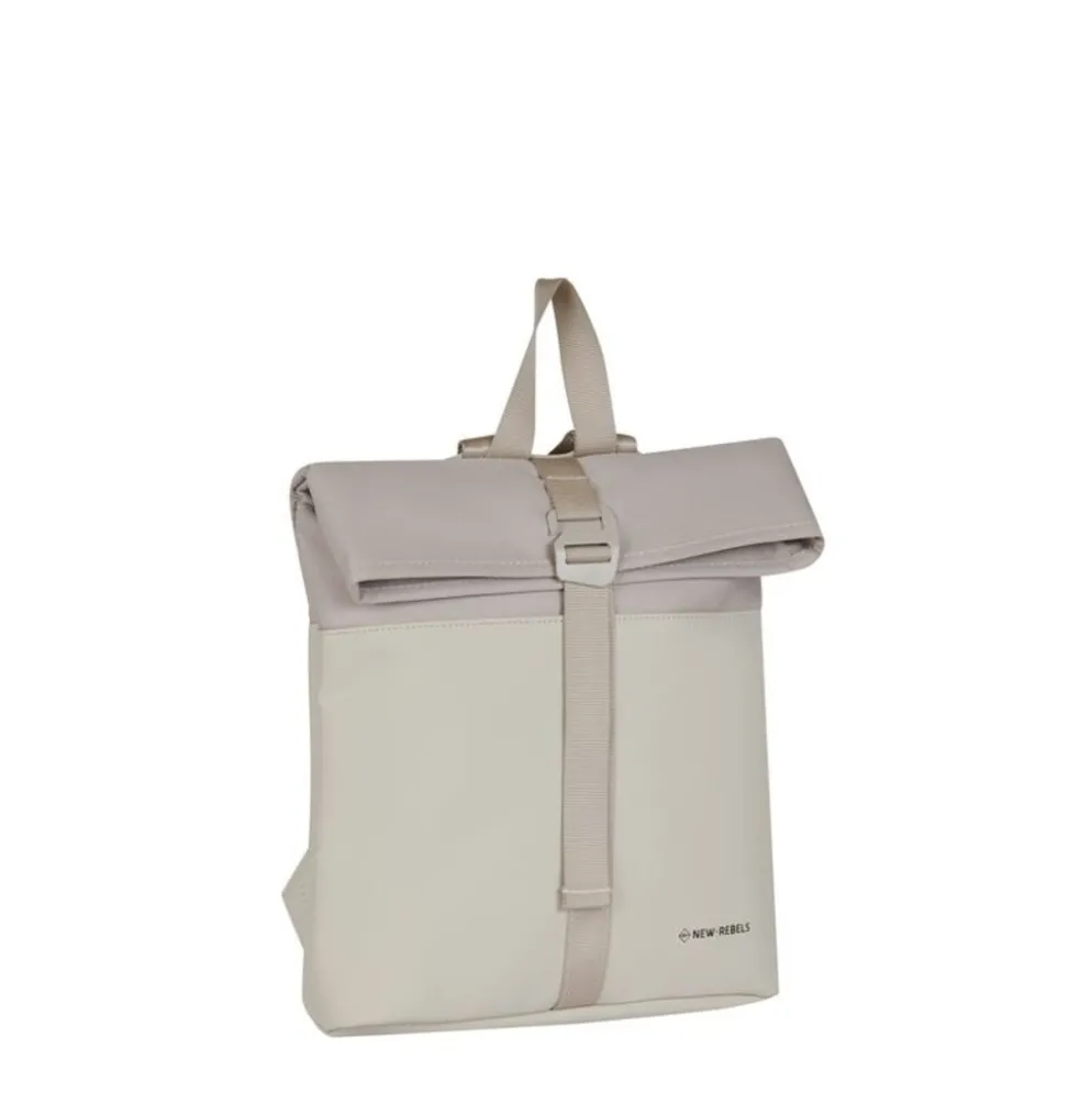 New Rebels Bruce Los Angeles Beige 7L Rolltop Rugzak Waterafstotend