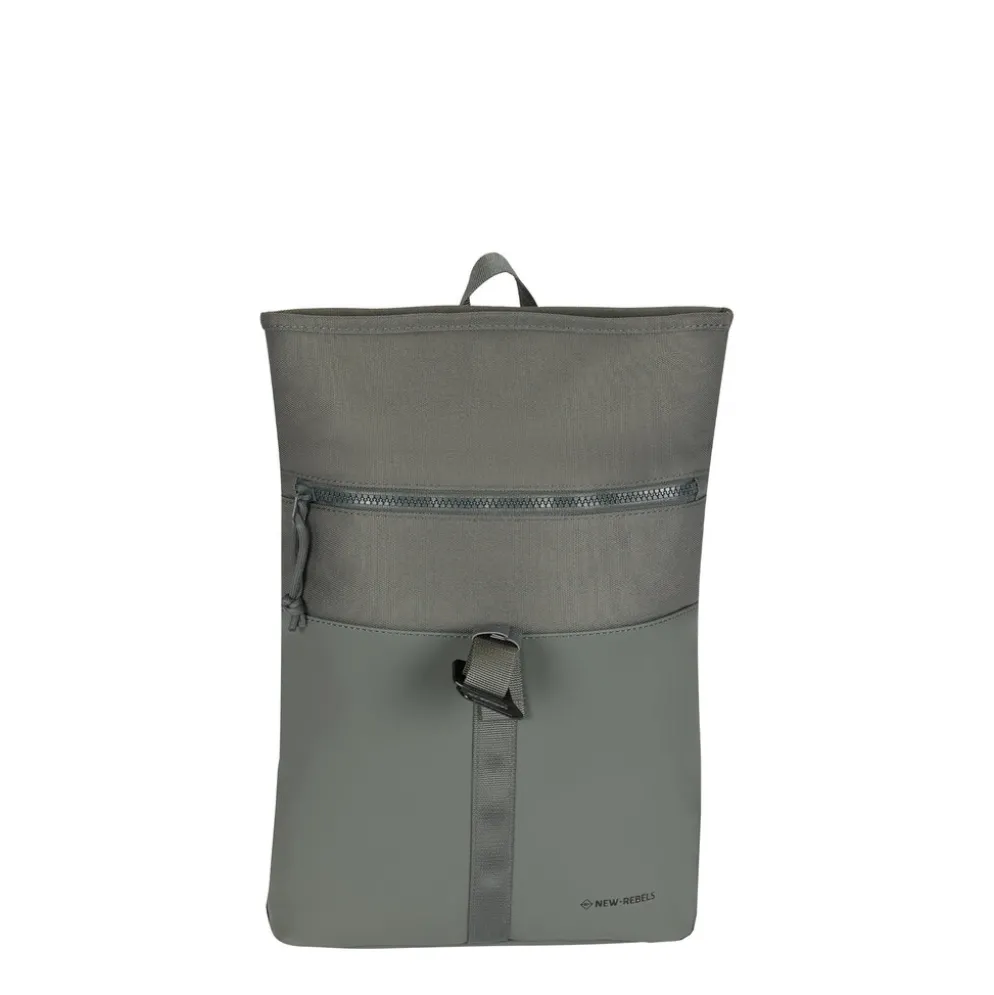 New Rebels Bruce Los Angeles Antraciet 7L Rolltop Rugzak Waterafstotend