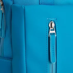 New Rebels Bruce Miami Rugzak 9L Waterafstotende Laptop Rugtas 13 inch Schooltas en Werktas van PU Nylon Comfortabel Comp 9L Turquoise