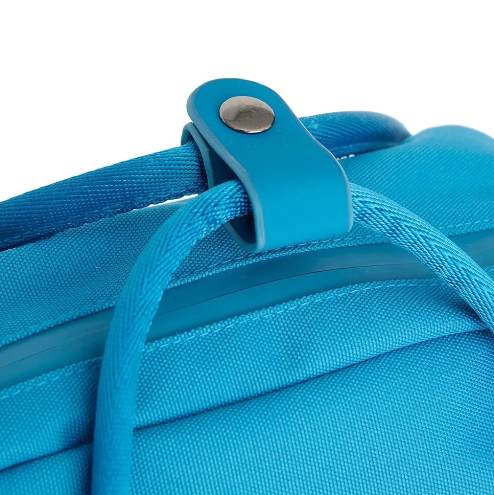 New Rebels Bruce Miami Rugzak 9L Waterafstotende Laptop Rugtas 13 inch Schooltas en Werktas van PU Nylon Comfortabel Comp 9L Turquoise