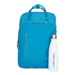 New Rebels Bruce Milwaukee 18L Laptoptas Werktas Schooltas 15,6 ''  Turquoise