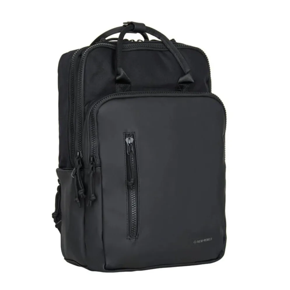 New Rebels Bruce Milwaukee 18L Laptoptas Werktas Schooltas 15,6 '' Zwart