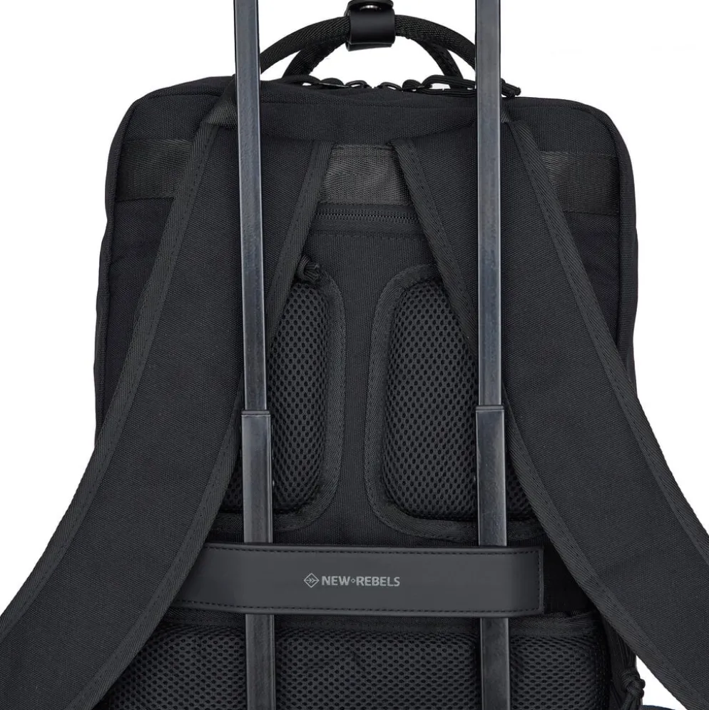 New Rebels Bruce Milwaukee 18L Laptoptas Werktas Schooltas 15,6 '' Zwart