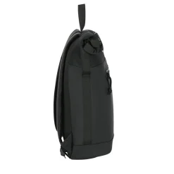 New Rebels Bruce New York Zwart 21L Rolltop Rugzak Waterafstotend Laptop 15.6
