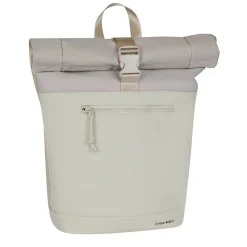 New Rebels Bruce New York Beige 21L Rolltop Rugzak Waterafstotend Laptop 15.6"