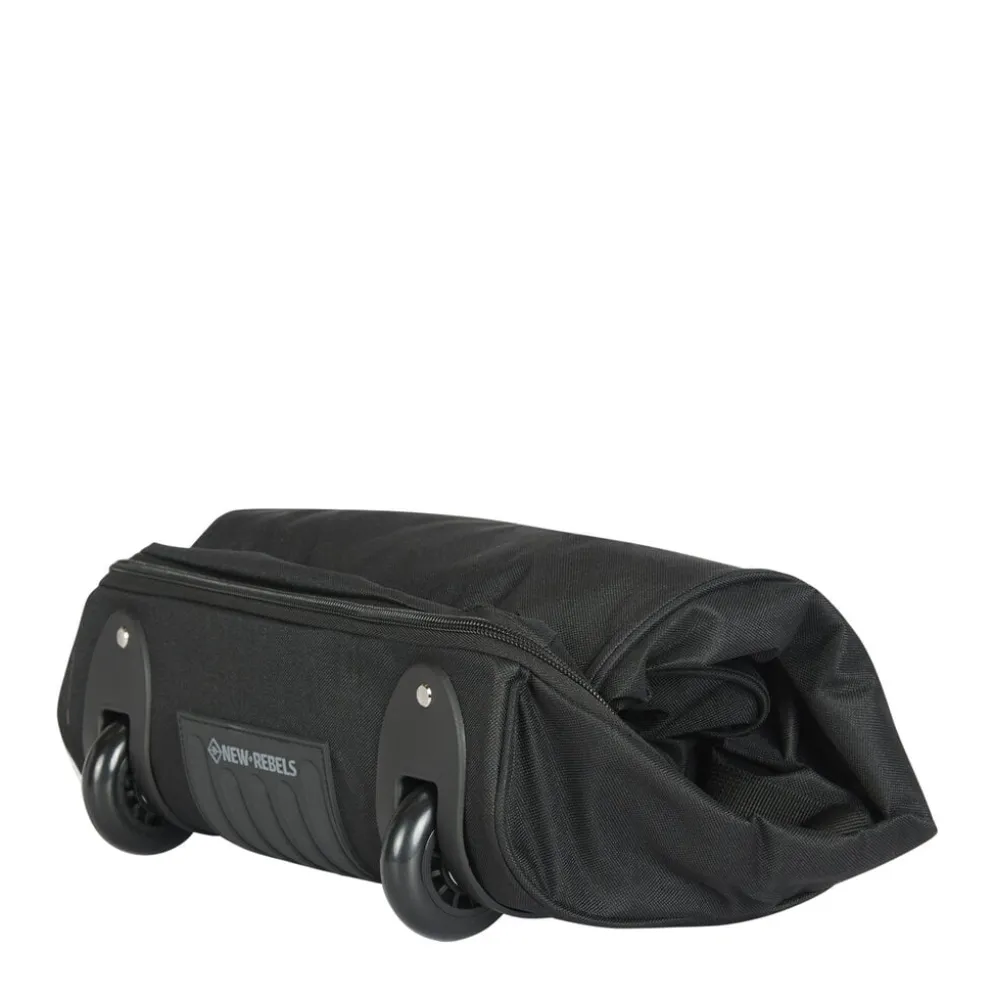 New Rebels Cranford Newark Flower oprolbare reistas met 2 wielen - 110L vergrootbare tas met handgrepen en ritssluiting - lichtgewicht