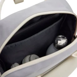 New Rebels Ferron Miami Rugzak 9L Waterafstotende Laptop Rugtas 13 inch Schooltas en Werktas van PU Nylon Comfortabel Lila Beige