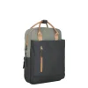New Rebels Ferron Miami Rugzak 9L Waterafstotende Laptop Rugtas 13 inch Schooltas en Werktas van PU Nylon Comfortabel Antracite