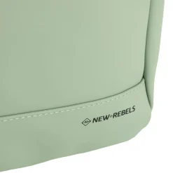 New Rebels Ferron Miami Rugzak 9L Waterafstotende Laptop Rugtas 13 inch Schooltas en Werktas van PU Nylon Comfortabel Sage Green