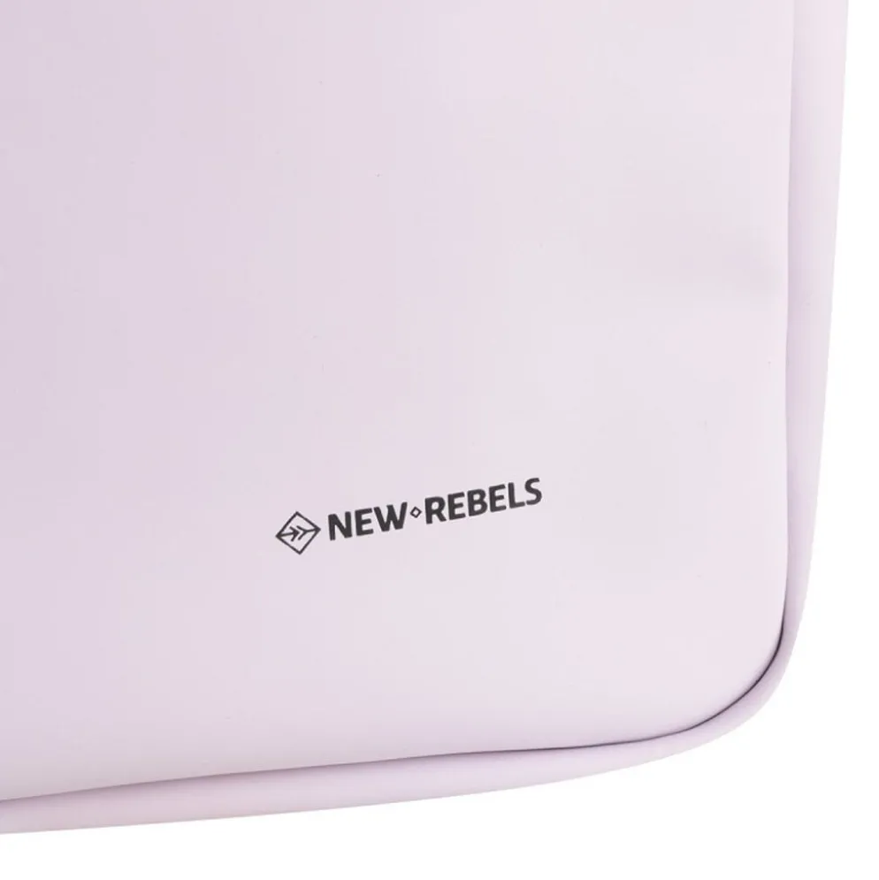 New Rebels Ferron Milwaukee 19 Liter Laptop Backpack – Water-Resistant PU, Suitable for 15.6″ Laptop, 19L, Lilac