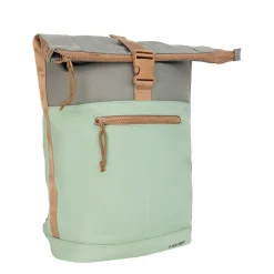 New Rebels Ferron New York Rolltop Rugzak 16L Laptop Werktas / Schooltas  Sage Green