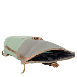 New Rebels Ferron New York Rolltop Rugzak 16L Laptop Werktas / Schooltas  Sage Green