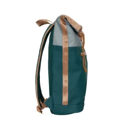 New Rebels Ferron New York Rolltop Rugzak 16L – Rolltop Werktas / Schooltas Laptop Rugtas  Petrol