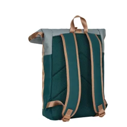 New Rebels Ferron New York Rolltop Rugzak 16L – Rolltop Werktas / Schooltas Laptop Rugtas  Petrol