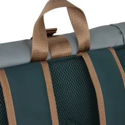 New Rebels Ferron New York Rolltop Rugzak 16L – Rolltop Werktas / Schooltas Laptop Rugtas  Petrol