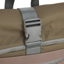 New Rebels Ferron New York Rolltop Rugzak 16L – Rolltop Werktas / Schooltas Laptop Rugtas Oud Roze