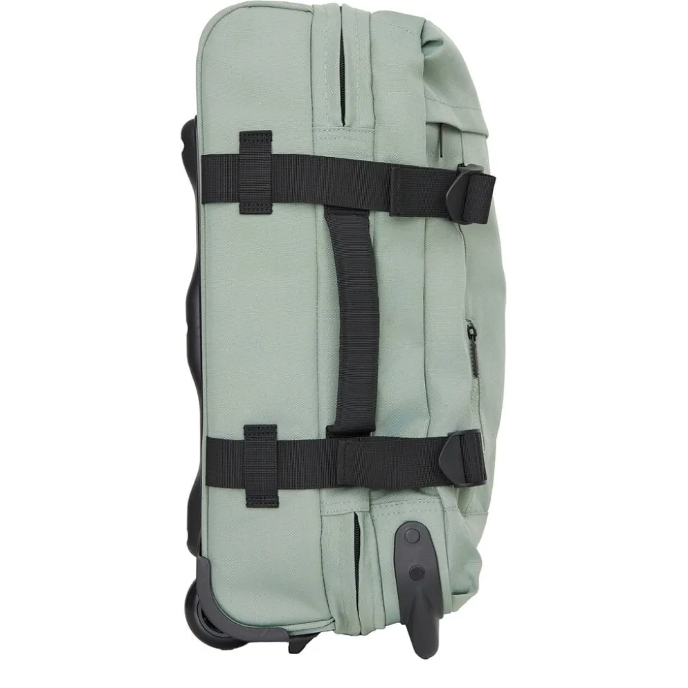New Rebels Gassaway Trolley 35L Stevige Lichtgewicht reiskoffer met Dubbele Wielen Salie Groen