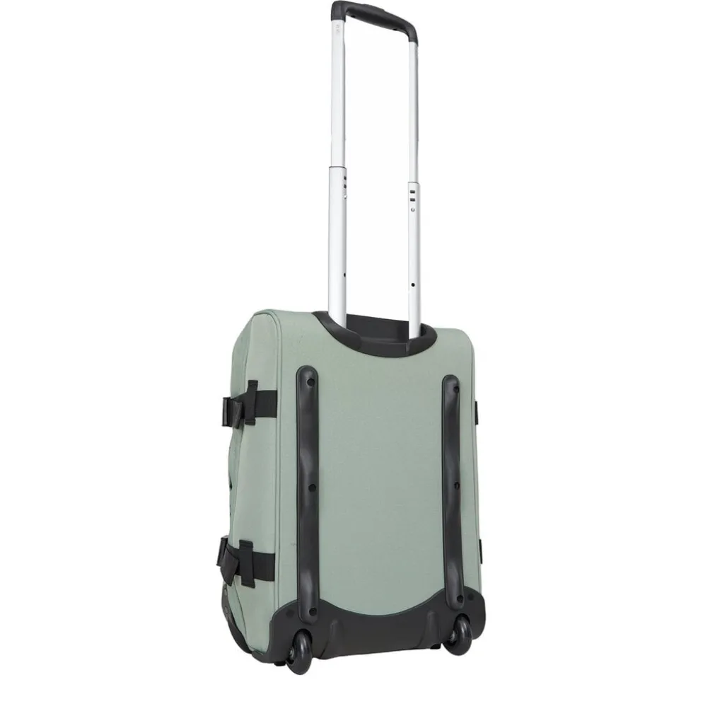 New Rebels Gassaway Trolley 35L Stevige Lichtgewicht reiskoffer met Dubbele Wielen Salie Groen