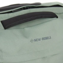 New Rebels Gassaway Trolley 35L Stevige Lichtgewicht reiskoffer met Dubbele Wielen Salie Groen