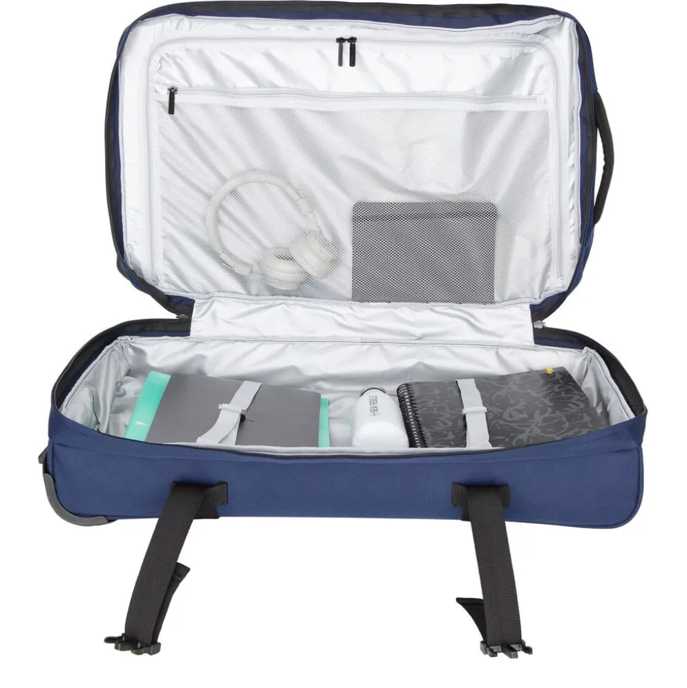 New Rebels Gassaway Trolley XXL Navy | Grote Reiskoffer 73L | Lichtgewicht Koffer met Dubbele Wielen | 70x39x27 cm | Navy