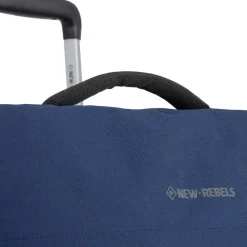 New Rebels Gassaway Trolley XXL Navy | Grote Reiskoffer 73L | Lichtgewicht Koffer met Dubbele Wielen | 70x39x27 cm | Navy