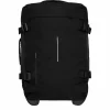 New Rebels Gassaway Trolley 35L Stevige Lichtgewicht reiskoffer met Dubbele Wielen – Zwart