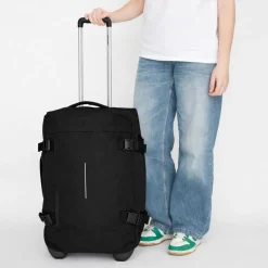 New Rebels Gassaway Trolley 35L Stevige Lichtgewicht reiskoffer met Dubbele Wielen – Zwart