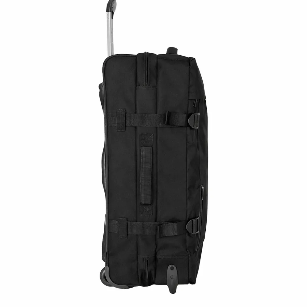 New Rebels Gassaway Trolley 35L Stevige Lichtgewicht reiskoffer met Dubbele Wielen – Zwart