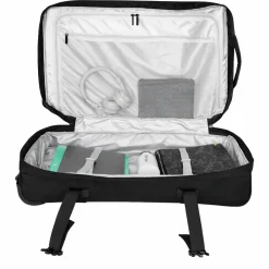 New Rebels Gassaway Trolley 35L Stevige Lichtgewicht reiskoffer met Dubbele Wielen – Zwart
