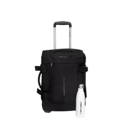 New Rebels Gassaway Trolley 35L Stevige Lichtgewicht reiskoffer met Dubbele Wielen – Zwart